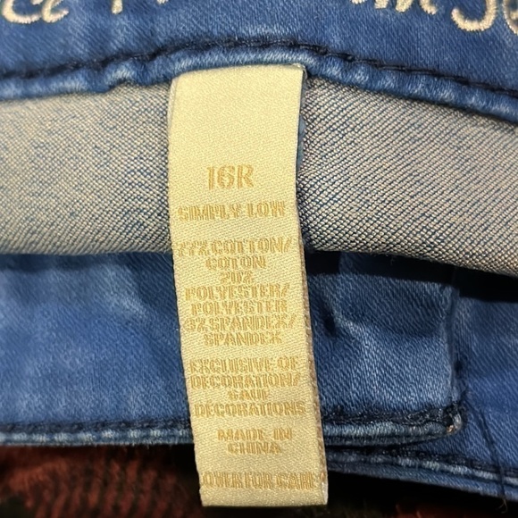 JUSTICE size 16R jeans - Picture 4 of 5